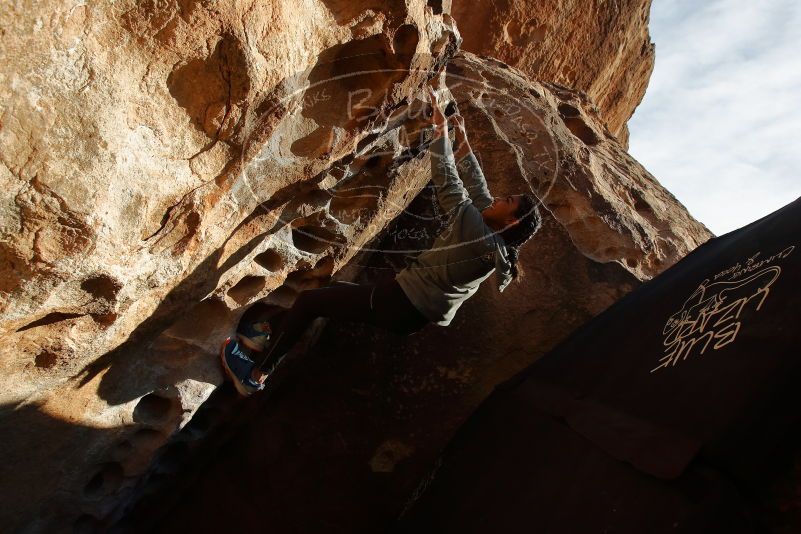 Bouldering in Hueco Tanks on 11/24/2019 with Blue Lizard Climbing and Yoga

Filename: SRM_20191124_1640430.jpg
Aperture: f/8.0
Shutter Speed: 1/400
Body: Canon EOS-1D Mark II
Lens: Canon EF 16-35mm f/2.8 L