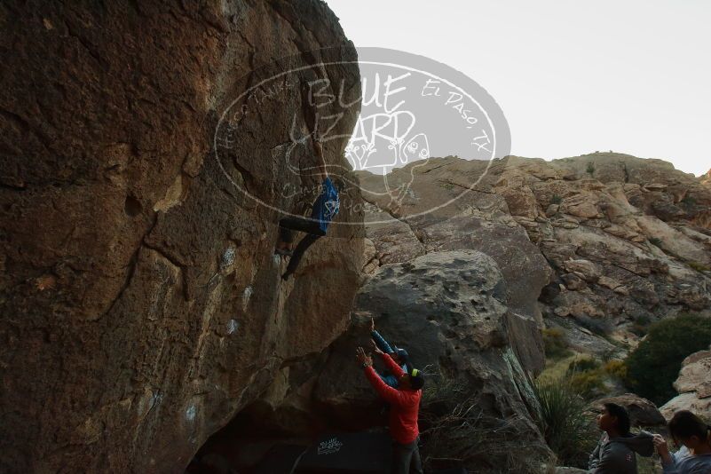 Bouldering in Hueco Tanks on 11/24/2019 with Blue Lizard Climbing and Yoga

Filename: SRM_20191124_1739200.jpg
Aperture: f/7.1
Shutter Speed: 1/200
Body: Canon EOS-1D Mark II
Lens: Canon EF 16-35mm f/2.8 L