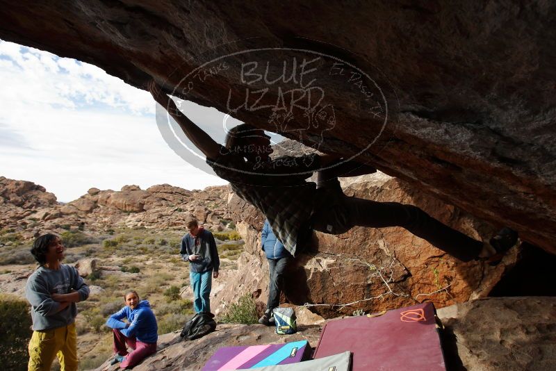 Bouldering in Hueco Tanks on 11/25/2019 with Blue Lizard Climbing and Yoga

Filename: SRM_20191125_1515030.jpg
Aperture: f/8.0
Shutter Speed: 1/250
Body: Canon EOS-1D Mark II
Lens: Canon EF 16-35mm f/2.8 L