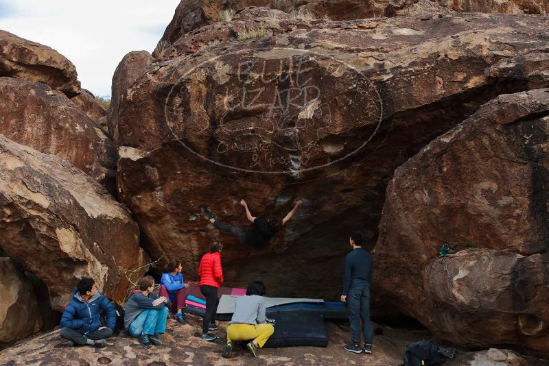 Bouldering in Hueco Tanks on 11/25/2019 with Blue Lizard Climbing and Yoga

Filename: SRM_20191125_1533400.jpg
Aperture: f/5.6
Shutter Speed: 1/320
Body: Canon EOS-1D Mark II
Lens: Canon EF 16-35mm f/2.8 L