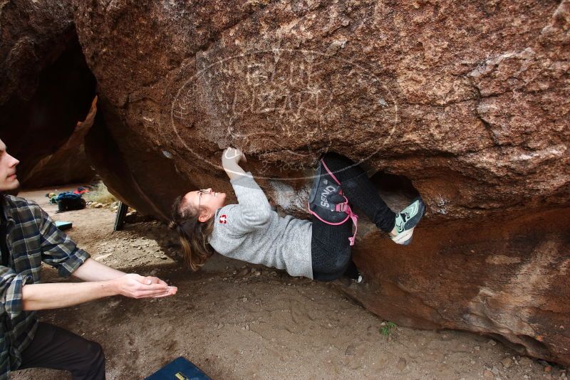 Bouldering in Hueco Tanks on 11/25/2019 with Blue Lizard Climbing and Yoga

Filename: SRM_20191125_1102380.jpg
Aperture: f/5.6
Shutter Speed: 1/200
Body: Canon EOS-1D Mark II
Lens: Canon EF 16-35mm f/2.8 L