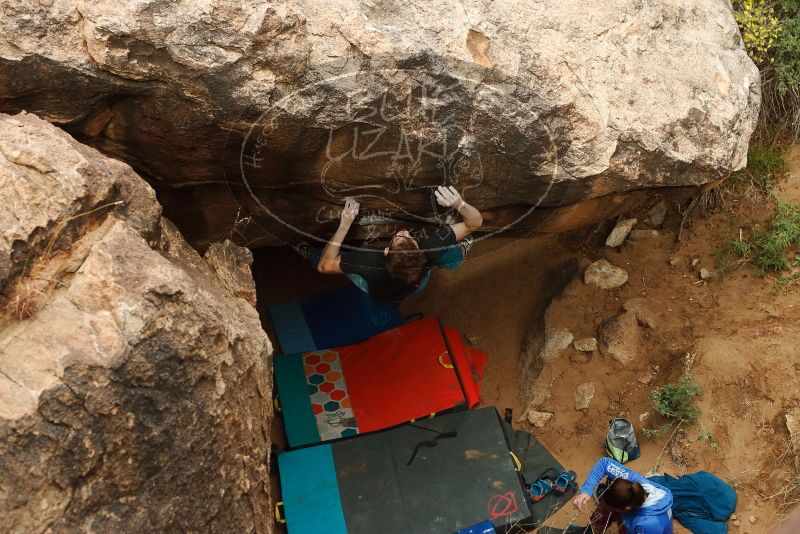 Bouldering in Hueco Tanks on 11/25/2019 with Blue Lizard Climbing and Yoga

Filename: SRM_20191125_1402540.jpg
Aperture: f/4.5
Shutter Speed: 1/500
Body: Canon EOS-1D Mark II
Lens: Canon EF 50mm f/1.8 II