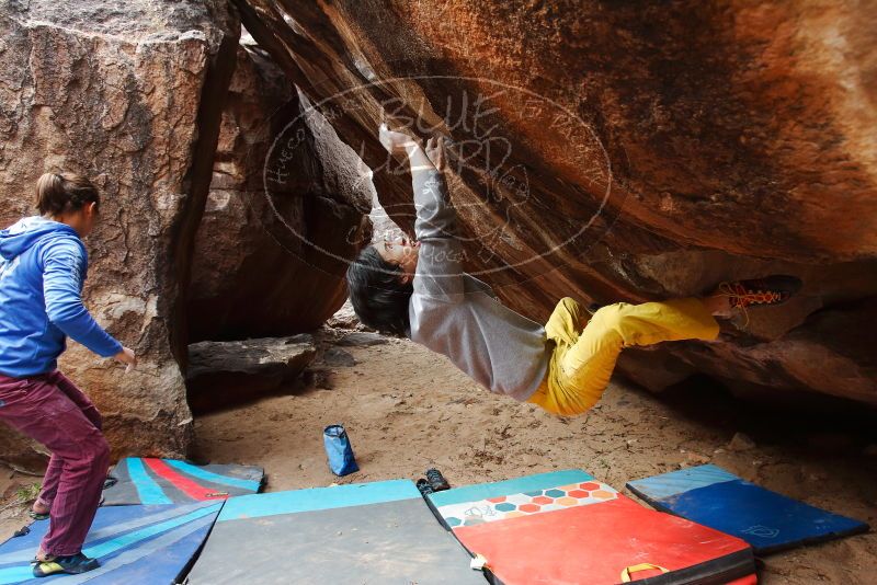 Bouldering in Hueco Tanks on 11/25/2019 with Blue Lizard Climbing and Yoga

Filename: SRM_20191125_1451250.jpg
Aperture: f/5.0
Shutter Speed: 1/250
Body: Canon EOS-1D Mark II
Lens: Canon EF 16-35mm f/2.8 L