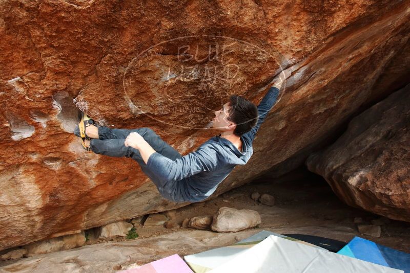 Bouldering in Hueco Tanks on 11/25/2019 with Blue Lizard Climbing and Yoga

Filename: SRM_20191125_1511510.jpg
Aperture: f/5.6
Shutter Speed: 1/250
Body: Canon EOS-1D Mark II
Lens: Canon EF 16-35mm f/2.8 L