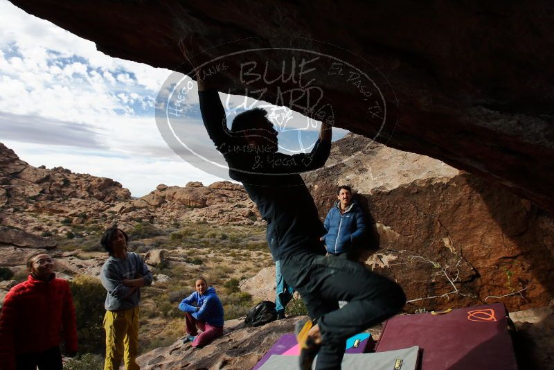 Bouldering in Hueco Tanks on 11/25/2019 with Blue Lizard Climbing and Yoga

Filename: SRM_20191125_1514290.jpg
Aperture: f/10.0
Shutter Speed: 1/250
Body: Canon EOS-1D Mark II
Lens: Canon EF 16-35mm f/2.8 L