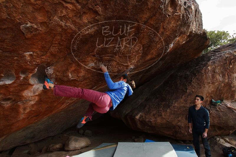 Bouldering in Hueco Tanks on 11/25/2019 with Blue Lizard Climbing and Yoga

Filename: SRM_20191125_1527420.jpg
Aperture: f/5.0
Shutter Speed: 1/320
Body: Canon EOS-1D Mark II
Lens: Canon EF 16-35mm f/2.8 L