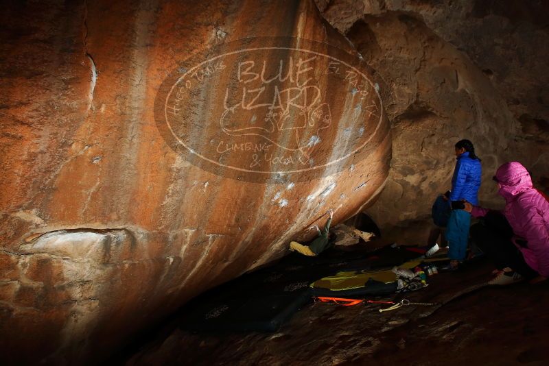 Bouldering in Hueco Tanks on 11/26/2019 with Blue Lizard Climbing and Yoga

Filename: SRM_20191126_1431330.jpg
Aperture: f/7.1
Shutter Speed: 1/250
Body: Canon EOS-1D Mark II
Lens: Canon EF 16-35mm f/2.8 L