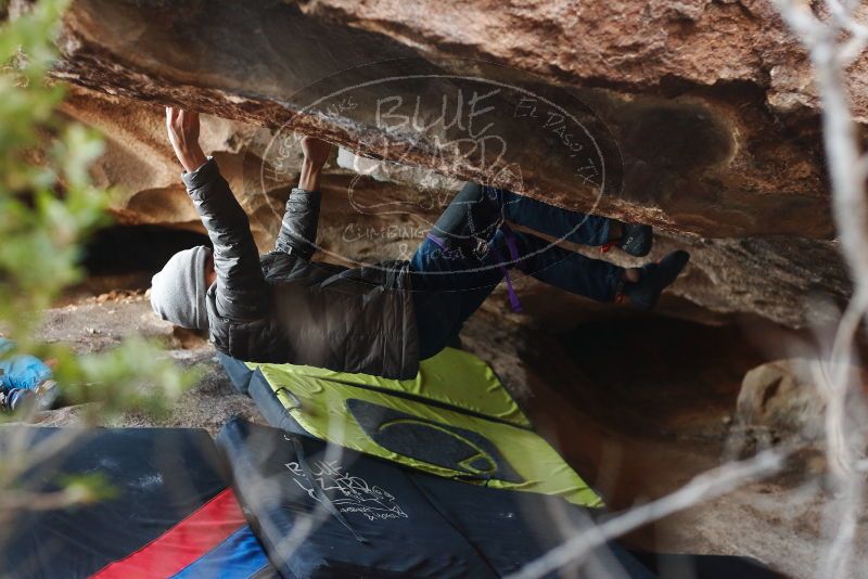 Bouldering in Hueco Tanks on 11/26/2019 with Blue Lizard Climbing and Yoga

Filename: SRM_20191126_1542520.jpg
Aperture: f/2.8
Shutter Speed: 1/250
Body: Canon EOS-1D Mark II
Lens: Canon EF 50mm f/1.8 II