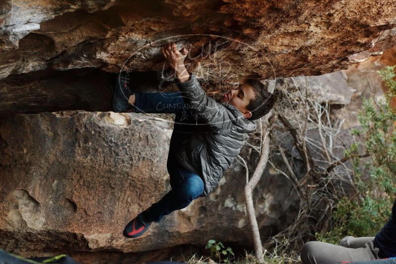 Bouldering in Hueco Tanks on 11/26/2019 with Blue Lizard Climbing and Yoga

Filename: SRM_20191126_1613441.jpg
Aperture: f/4.0
Shutter Speed: 1/250
Body: Canon EOS-1D Mark II
Lens: Canon EF 50mm f/1.8 II