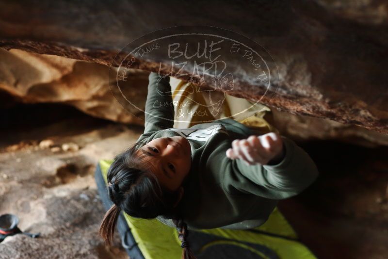 Bouldering in Hueco Tanks on 11/26/2019 with Blue Lizard Climbing and Yoga

Filename: SRM_20191126_1626391.jpg
Aperture: f/3.2
Shutter Speed: 1/250
Body: Canon EOS-1D Mark II
Lens: Canon EF 50mm f/1.8 II