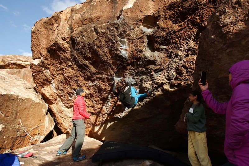 Bouldering in Hueco Tanks on 11/26/2019 with Blue Lizard Climbing and Yoga

Filename: SRM_20191126_1655280.jpg
Aperture: f/8.0
Shutter Speed: 1/250
Body: Canon EOS-1D Mark II
Lens: Canon EF 16-35mm f/2.8 L