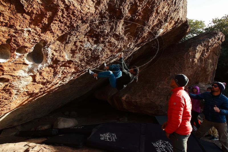 Bouldering in Hueco Tanks on 11/26/2019 with Blue Lizard Climbing and Yoga

Filename: SRM_20191126_1702500.jpg
Aperture: f/5.6
Shutter Speed: 1/250
Body: Canon EOS-1D Mark II
Lens: Canon EF 16-35mm f/2.8 L