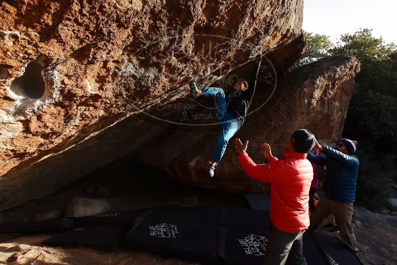 Bouldering in Hueco Tanks on 11/26/2019 with Blue Lizard Climbing and Yoga

Filename: SRM_20191126_1702561.jpg
Aperture: f/5.6
Shutter Speed: 1/250
Body: Canon EOS-1D Mark II
Lens: Canon EF 16-35mm f/2.8 L