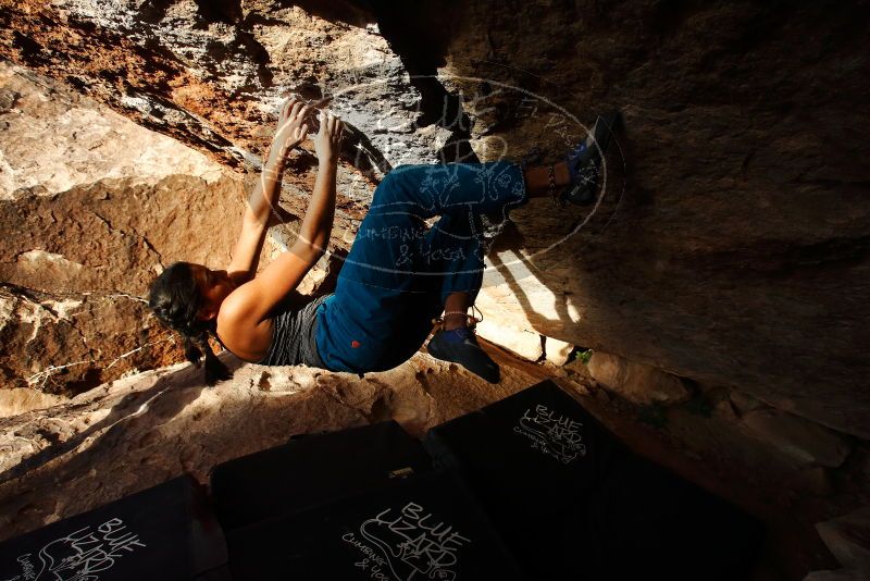 Bouldering in Hueco Tanks on 11/26/2019 with Blue Lizard Climbing and Yoga

Filename: SRM_20191126_1708420.jpg
Aperture: f/6.3
Shutter Speed: 1/250
Body: Canon EOS-1D Mark II
Lens: Canon EF 16-35mm f/2.8 L