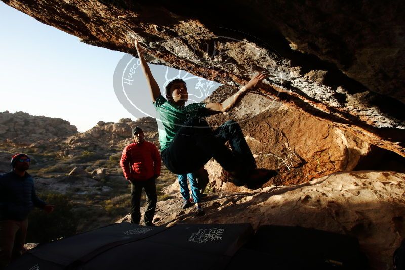 Bouldering in Hueco Tanks on 11/26/2019 with Blue Lizard Climbing and Yoga

Filename: SRM_20191126_1712490.jpg
Aperture: f/7.1
Shutter Speed: 1/250
Body: Canon EOS-1D Mark II
Lens: Canon EF 16-35mm f/2.8 L