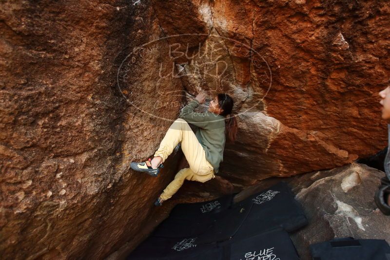 Bouldering in Hueco Tanks on 11/26/2019 with Blue Lizard Climbing and Yoga

Filename: SRM_20191126_1743530.jpg
Aperture: f/3.2
Shutter Speed: 1/250
Body: Canon EOS-1D Mark II
Lens: Canon EF 16-35mm f/2.8 L