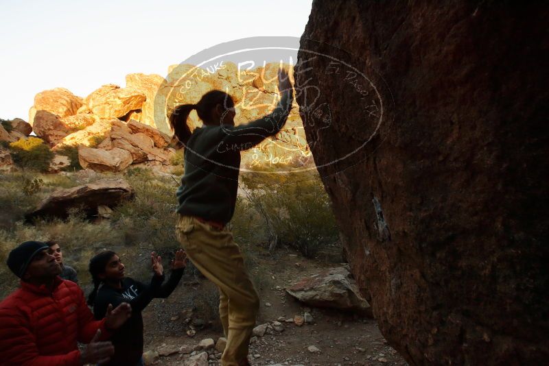 Bouldering in Hueco Tanks on 11/26/2019 with Blue Lizard Climbing and Yoga

Filename: SRM_20191126_1751381.jpg
Aperture: f/7.1
Shutter Speed: 1/250
Body: Canon EOS-1D Mark II
Lens: Canon EF 16-35mm f/2.8 L