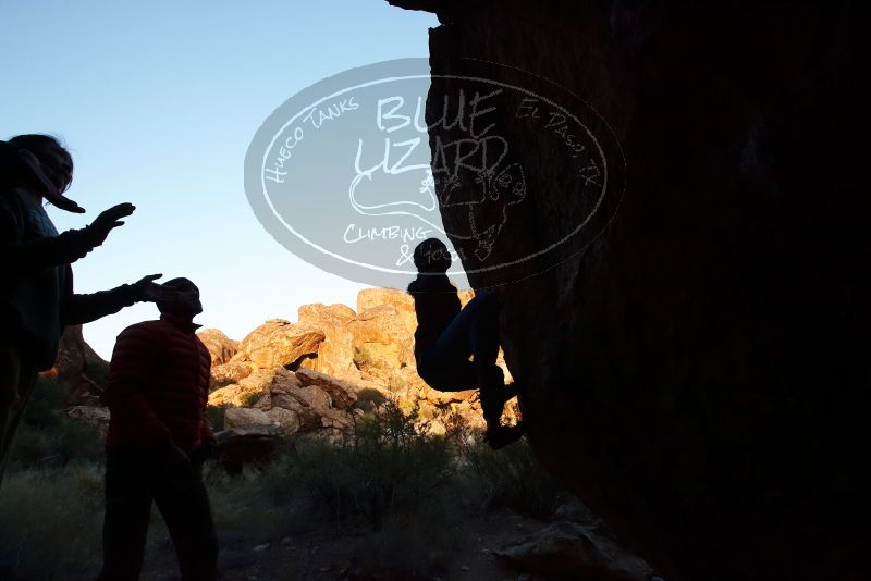 Bouldering in Hueco Tanks on 11/26/2019 with Blue Lizard Climbing and Yoga

Filename: SRM_20191126_1754130.jpg
Aperture: f/8.0
Shutter Speed: 1/250
Body: Canon EOS-1D Mark II
Lens: Canon EF 16-35mm f/2.8 L