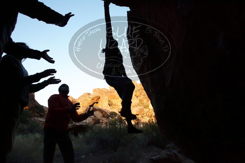 Bouldering in Hueco Tanks on 11/26/2019 with Blue Lizard Climbing and Yoga

Filename: SRM_20191126_1754301.jpg
Aperture: f/7.1
Shutter Speed: 1/250
Body: Canon EOS-1D Mark II
Lens: Canon EF 16-35mm f/2.8 L