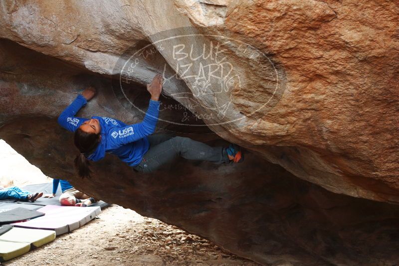 Bouldering in Hueco Tanks on 11/27/2019 with Blue Lizard Climbing and Yoga

Filename: SRM_20191127_1104080.jpg
Aperture: f/5.0
Shutter Speed: 1/250
Body: Canon EOS-1D Mark II
Lens: Canon EF 50mm f/1.8 II