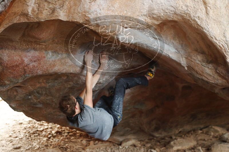 Bouldering in Hueco Tanks on 11/27/2019 with Blue Lizard Climbing and Yoga

Filename: SRM_20191127_1120510.jpg
Aperture: f/3.2
Shutter Speed: 1/320
Body: Canon EOS-1D Mark II
Lens: Canon EF 50mm f/1.8 II