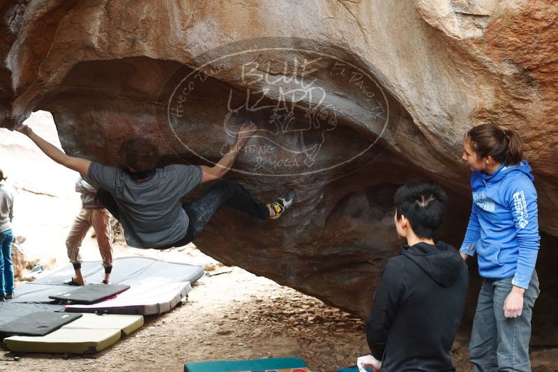 Bouldering in Hueco Tanks on 11/27/2019 with Blue Lizard Climbing and Yoga

Filename: SRM_20191127_1122410.jpg
Aperture: f/5.0
Shutter Speed: 1/250
Body: Canon EOS-1D Mark II
Lens: Canon EF 50mm f/1.8 II