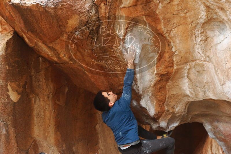 Bouldering in Hueco Tanks on 11/27/2019 with Blue Lizard Climbing and Yoga

Filename: SRM_20191127_1123530.jpg
Aperture: f/3.2
Shutter Speed: 1/250
Body: Canon EOS-1D Mark II
Lens: Canon EF 50mm f/1.8 II