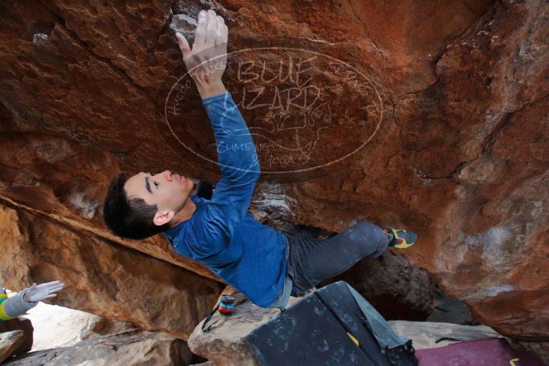 Bouldering in Hueco Tanks on 11/27/2019 with Blue Lizard Climbing and Yoga

Filename: SRM_20191127_1233450.jpg
Aperture: f/3.2
Shutter Speed: 1/250
Body: Canon EOS-1D Mark II
Lens: Canon EF 16-35mm f/2.8 L