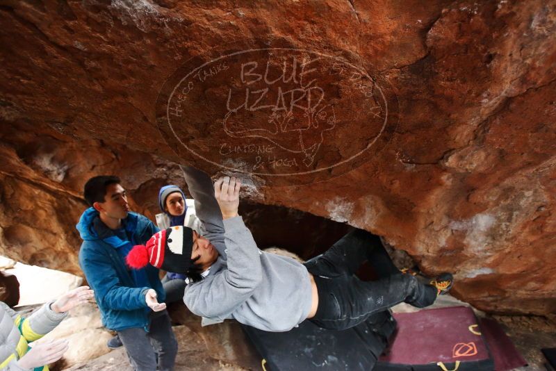 Bouldering in Hueco Tanks on 11/27/2019 with Blue Lizard Climbing and Yoga

Filename: SRM_20191127_1310080.jpg
Aperture: f/2.8
Shutter Speed: 1/250
Body: Canon EOS-1D Mark II
Lens: Canon EF 16-35mm f/2.8 L