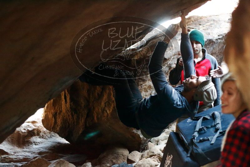 Bouldering in Hueco Tanks on 11/29/2019 with Blue Lizard Climbing and Yoga

Filename: SRM_20191129_1142000.jpg
Aperture: f/2.0
Shutter Speed: 1/250
Body: Canon EOS-1D Mark II
Lens: Canon EF 50mm f/1.8 II