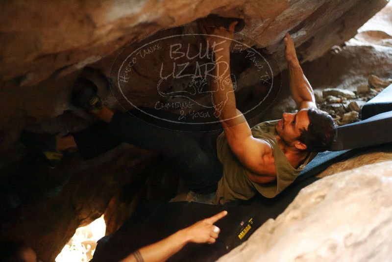 Bouldering in Hueco Tanks on 11/29/2019 with Blue Lizard Climbing and Yoga

Filename: SRM_20191129_1153020.jpg
Aperture: f/1.8
Shutter Speed: 1/125
Body: Canon EOS-1D Mark II
Lens: Canon EF 50mm f/1.8 II