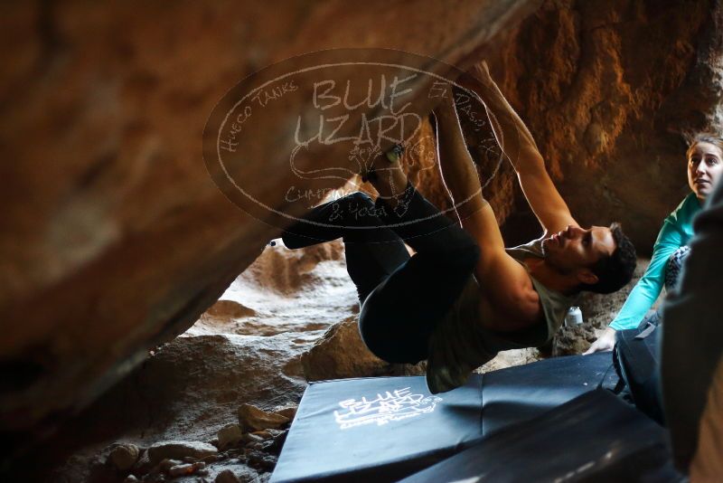 Bouldering in Hueco Tanks on 11/29/2019 with Blue Lizard Climbing and Yoga

Filename: SRM_20191129_1157380.jpg
Aperture: f/1.8
Shutter Speed: 1/125
Body: Canon EOS-1D Mark II
Lens: Canon EF 50mm f/1.8 II