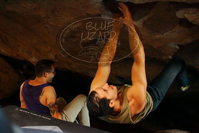 Bouldering in Hueco Tanks on 11/29/2019 with Blue Lizard Climbing and Yoga

Filename: SRM_20191129_1213040.jpg
Aperture: f/2.2
Shutter Speed: 1/250
Body: Canon EOS-1D Mark II
Lens: Canon EF 50mm f/1.8 II