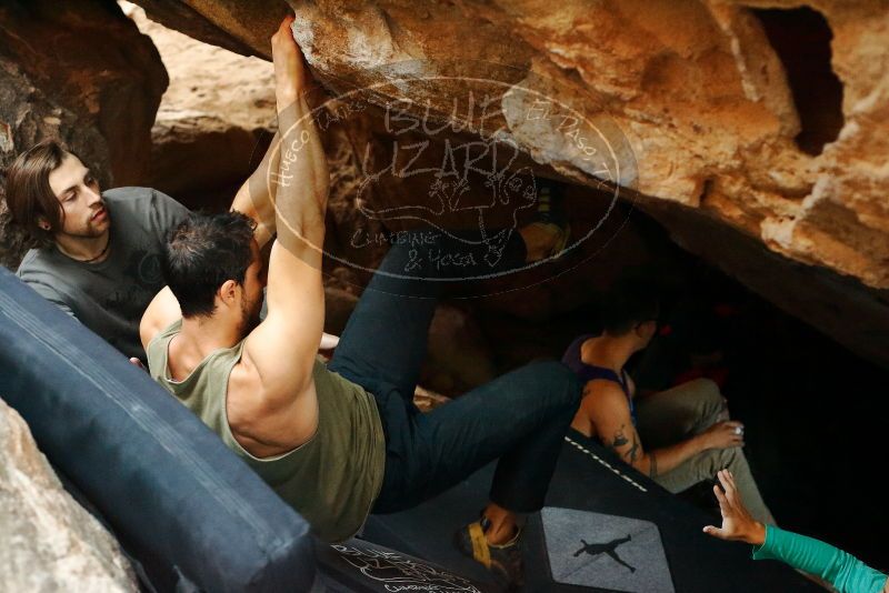 Bouldering in Hueco Tanks on 11/29/2019 with Blue Lizard Climbing and Yoga

Filename: SRM_20191129_1213180.jpg
Aperture: f/4.0
Shutter Speed: 1/250
Body: Canon EOS-1D Mark II
Lens: Canon EF 50mm f/1.8 II