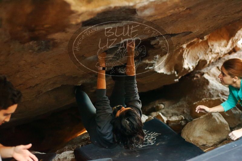 Bouldering in Hueco Tanks on 11/29/2019 with Blue Lizard Climbing and Yoga

Filename: SRM_20191129_1223180.jpg
Aperture: f/2.2
Shutter Speed: 1/200
Body: Canon EOS-1D Mark II
Lens: Canon EF 50mm f/1.8 II