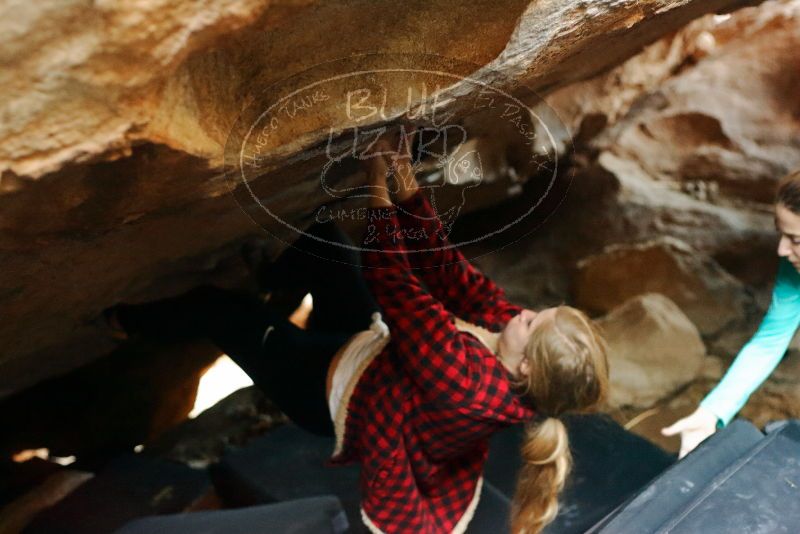 Bouldering in Hueco Tanks on 11/29/2019 with Blue Lizard Climbing and Yoga

Filename: SRM_20191129_1227050.jpg
Aperture: f/2.8
Shutter Speed: 1/200
Body: Canon EOS-1D Mark II
Lens: Canon EF 50mm f/1.8 II