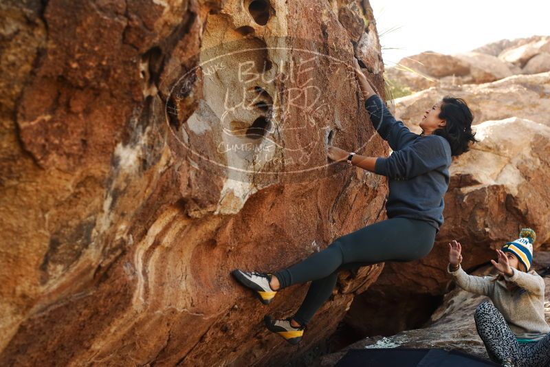 Bouldering in Hueco Tanks on 11/29/2019 with Blue Lizard Climbing and Yoga

Filename: SRM_20191129_1421240.jpg
Aperture: f/4.5
Shutter Speed: 1/250
Body: Canon EOS-1D Mark II
Lens: Canon EF 50mm f/1.8 II