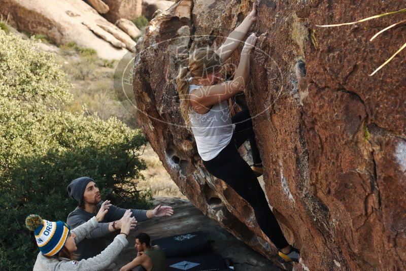 Bouldering in Hueco Tanks on 11/29/2019 with Blue Lizard Climbing and Yoga

Filename: SRM_20191129_1423080.jpg
Aperture: f/4.5
Shutter Speed: 1/250
Body: Canon EOS-1D Mark II
Lens: Canon EF 50mm f/1.8 II