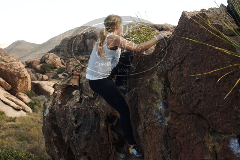 Bouldering in Hueco Tanks on 11/29/2019 with Blue Lizard Climbing and Yoga

Filename: SRM_20191129_1423270.jpg
Aperture: f/5.6
Shutter Speed: 1/250
Body: Canon EOS-1D Mark II
Lens: Canon EF 50mm f/1.8 II