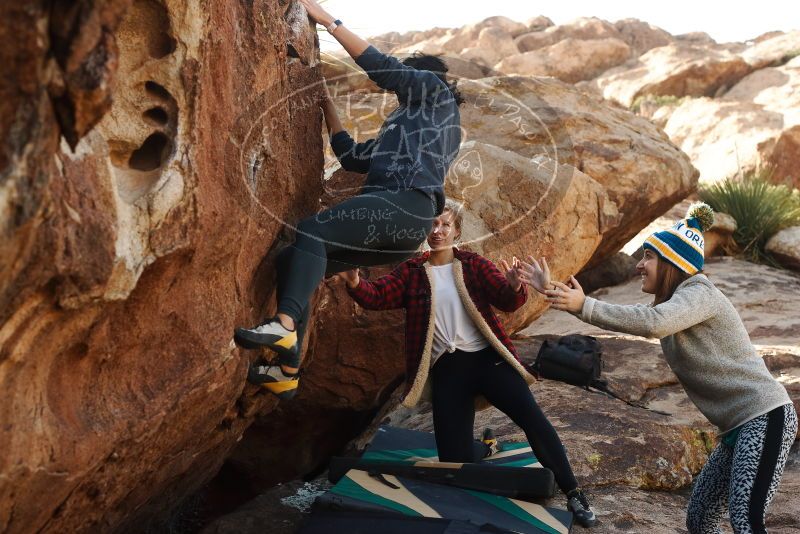 Bouldering in Hueco Tanks on 11/29/2019 with Blue Lizard Climbing and Yoga

Filename: SRM_20191129_1440360.jpg
Aperture: f/5.0
Shutter Speed: 1/250
Body: Canon EOS-1D Mark II
Lens: Canon EF 50mm f/1.8 II