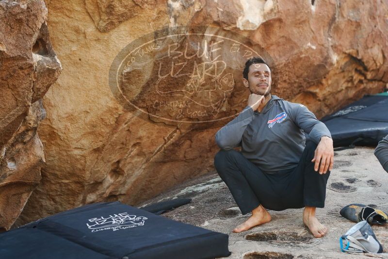 Bouldering in Hueco Tanks on 11/29/2019 with Blue Lizard Climbing and Yoga

Filename: SRM_20191129_1442040.jpg
Aperture: f/3.5
Shutter Speed: 1/250
Body: Canon EOS-1D Mark II
Lens: Canon EF 50mm f/1.8 II