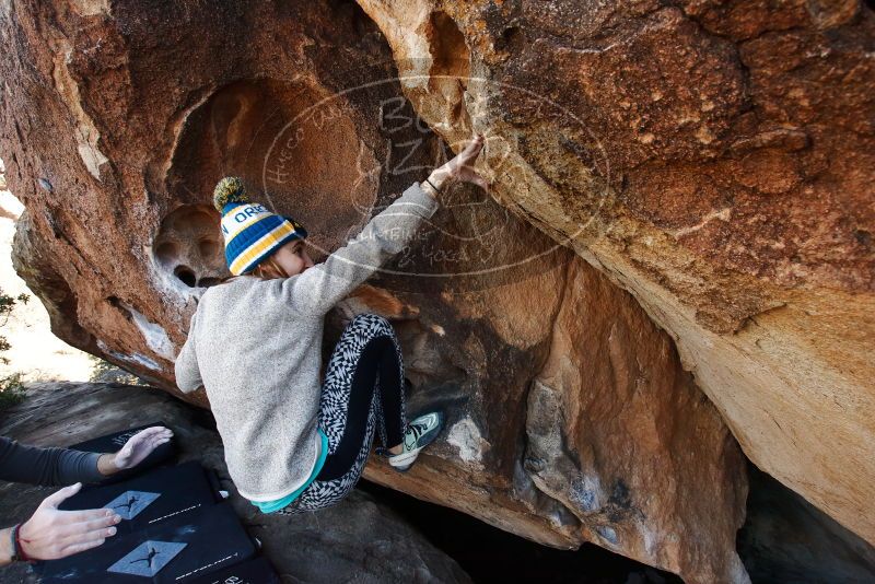 Bouldering in Hueco Tanks on 11/29/2019 with Blue Lizard Climbing and Yoga

Filename: SRM_20191129_1506030.jpg
Aperture: f/7.1
Shutter Speed: 1/250
Body: Canon EOS-1D Mark II
Lens: Canon EF 16-35mm f/2.8 L