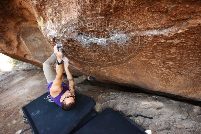 Bouldering in Hueco Tanks on 11/29/2019 with Blue Lizard Climbing and Yoga

Filename: SRM_20191129_1515160.jpg
Aperture: f/5.0
Shutter Speed: 1/250
Body: Canon EOS-1D Mark II
Lens: Canon EF 16-35mm f/2.8 L