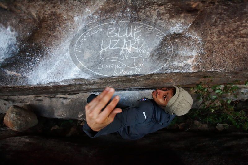 Bouldering in Hueco Tanks on 11/29/2019 with Blue Lizard Climbing and Yoga

Filename: SRM_20191129_1635480.jpg
Aperture: f/5.0
Shutter Speed: 1/250
Body: Canon EOS-1D Mark II
Lens: Canon EF 16-35mm f/2.8 L