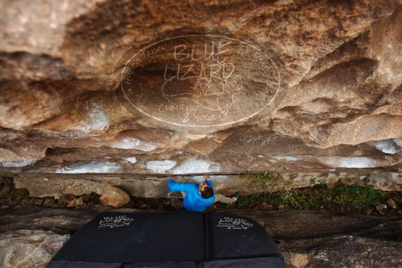 Bouldering in Hueco Tanks on 11/29/2019 with Blue Lizard Climbing and Yoga

Filename: SRM_20191129_1643280.jpg
Aperture: f/3.5
Shutter Speed: 1/250
Body: Canon EOS-1D Mark II
Lens: Canon EF 16-35mm f/2.8 L