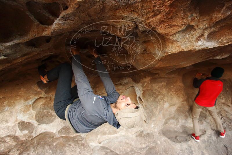 Bouldering in Hueco Tanks on 11/29/2019 with Blue Lizard Climbing and Yoga

Filename: SRM_20191129_1657320.jpg
Aperture: f/3.5
Shutter Speed: 1/250
Body: Canon EOS-1D Mark II
Lens: Canon EF 16-35mm f/2.8 L