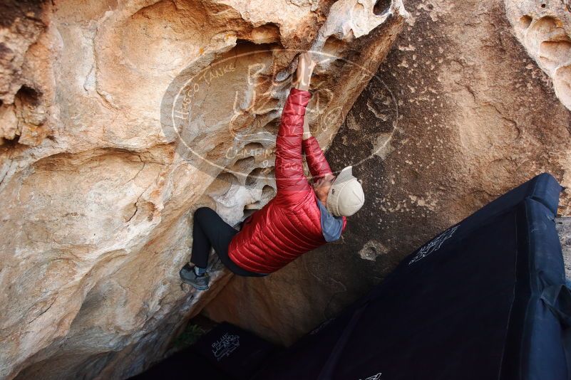 Bouldering in Hueco Tanks on 11/30/2019 with Blue Lizard Climbing and Yoga

Filename: SRM_20191130_1006270.jpg
Aperture: f/5.0
Shutter Speed: 1/250
Body: Canon EOS-1D Mark II
Lens: Canon EF 16-35mm f/2.8 L