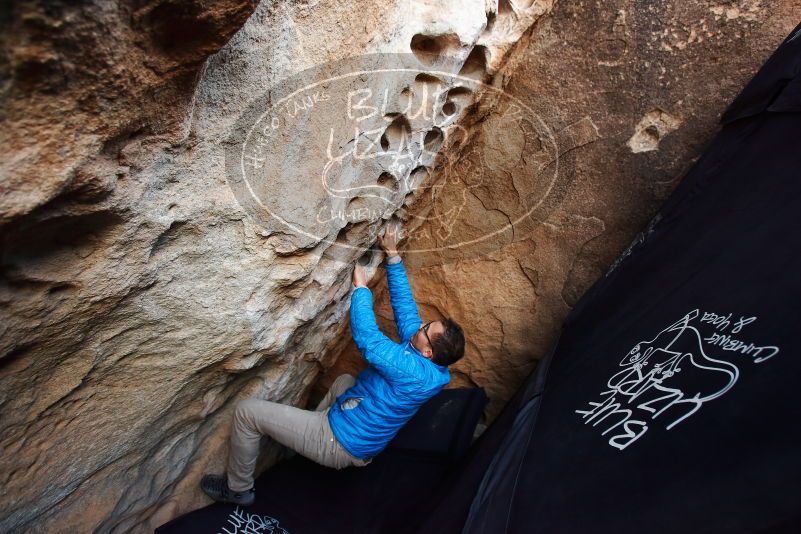 Bouldering in Hueco Tanks on 11/30/2019 with Blue Lizard Climbing and Yoga

Filename: SRM_20191130_1015510.jpg
Aperture: f/3.5
Shutter Speed: 1/250
Body: Canon EOS-1D Mark II
Lens: Canon EF 16-35mm f/2.8 L