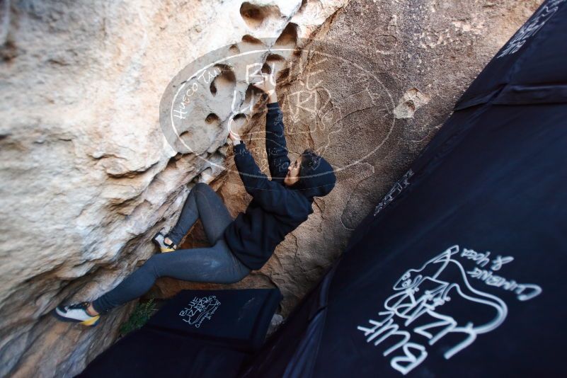 Bouldering in Hueco Tanks on 11/30/2019 with Blue Lizard Climbing and Yoga

Filename: SRM_20191130_1030590.jpg
Aperture: f/2.8
Shutter Speed: 1/250
Body: Canon EOS-1D Mark II
Lens: Canon EF 16-35mm f/2.8 L