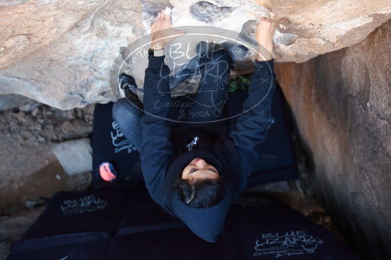 Bouldering in Hueco Tanks on 11/30/2019 with Blue Lizard Climbing and Yoga

Filename: SRM_20191130_1043500.jpg
Aperture: f/2.8
Shutter Speed: 1/250
Body: Canon EOS-1D Mark II
Lens: Canon EF 16-35mm f/2.8 L